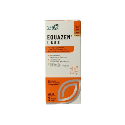 Equazen Liquid Citrus vloeibare omega 3 en 6 olie in fles