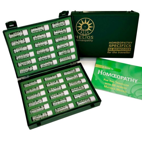Helios Homeopathie Traveller-Reiskit – compacte set met 36 homeopathische middelen in C30-potentie