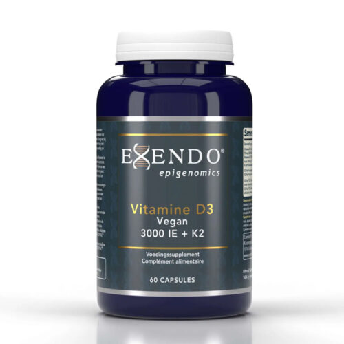 Vegan vitamine D3 K2 capsules van Exendo Epigenomics