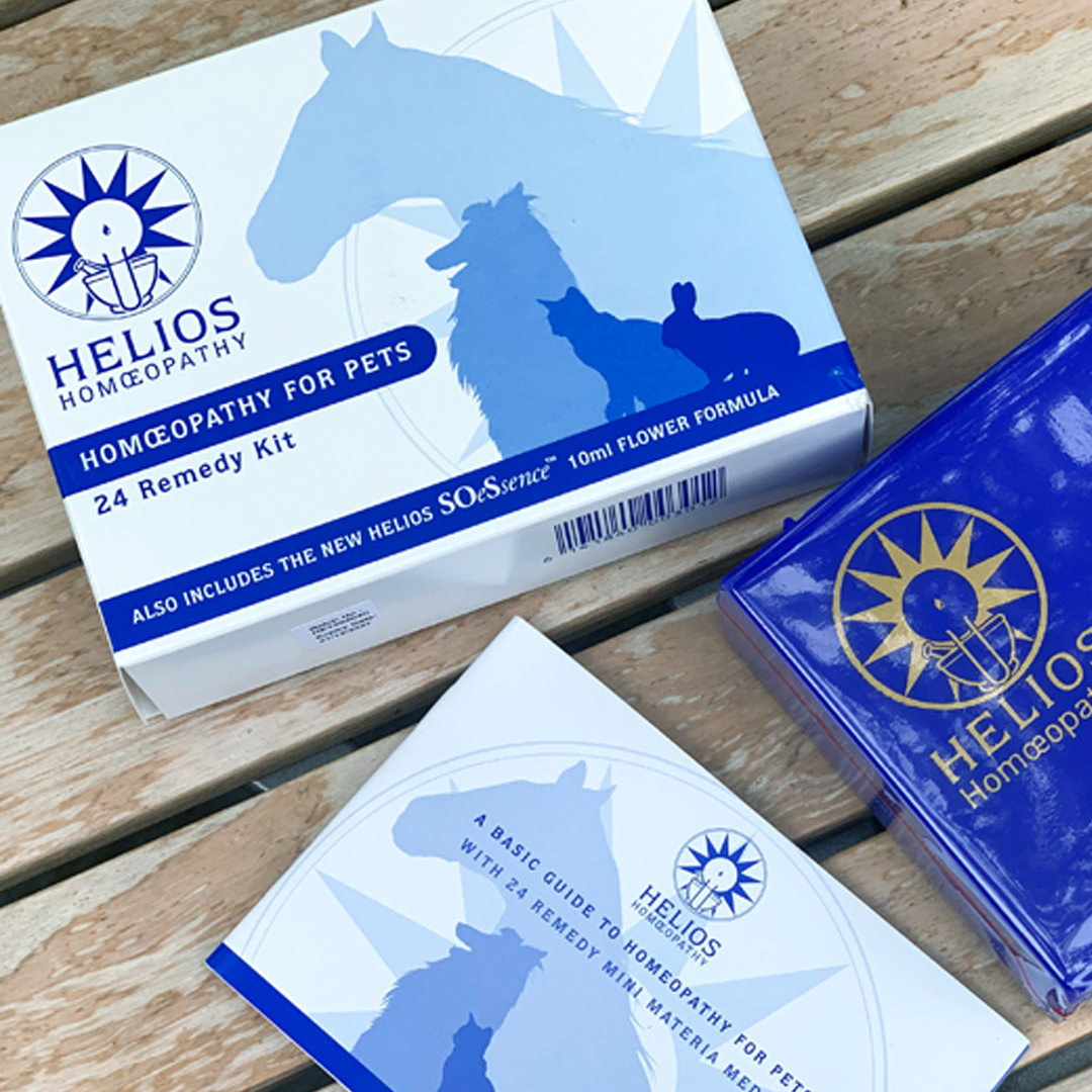 Helios Homeopathische Set voor Dieren – compacte kit met 24 middelen en noodformule