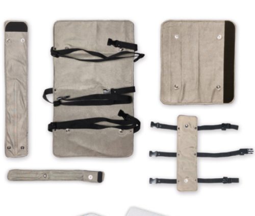 Afbeelding van vlakke of stoffen elektroden zijn gemaakt van geleidend textiel en kunnen worden gebruikt bij het zappen. Voor mens en dier.