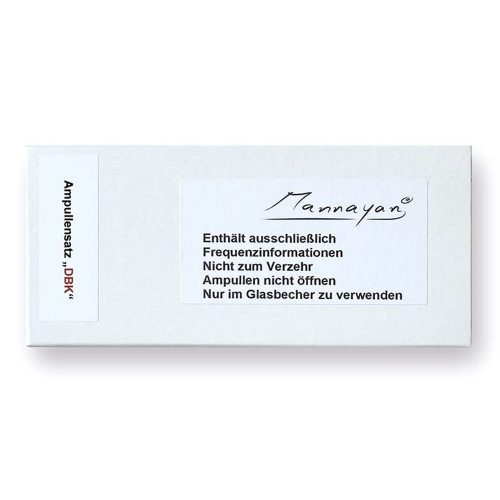 Afbeelding doosje Mannayan ampullenset DDZap met 10 ampullen.