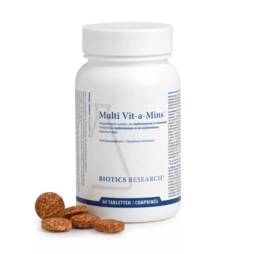 Biotics Multi Vit-a-Mins – compleet multivitamine- en mineralencomplex zonder koper, ijzer, foliumzuur of B12