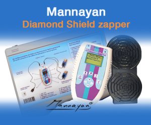 mannayan diamond shield zapper kopen Complete Set zapper IE – bioresonantie zapper met Fractal versterker, chipkaarten en accessoires – Cura Vitalis