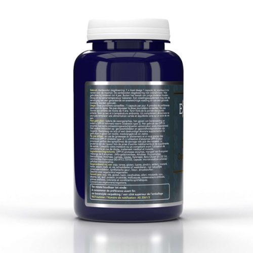 Exendo DPP-IV Optimum Gold – enzympreparaat met DPP-IV-enzymen en Lactobacillus rhamnosus GG, 45 capsules. zijkantB