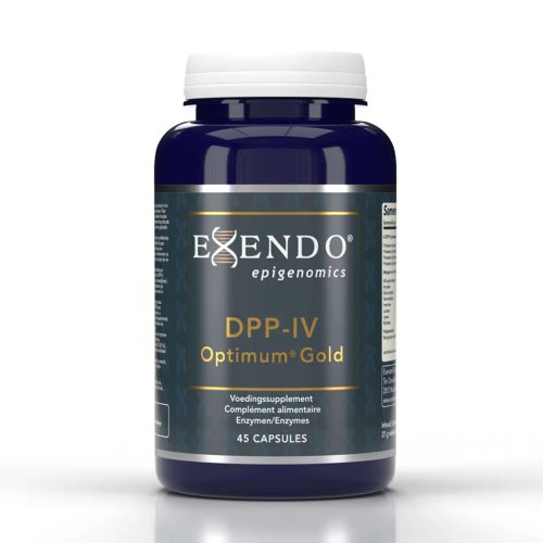 Exendo DPP-IV Optimum Gold – enzympreparaat met DPP-IV-enzymen en Lactobacillus rhamnosus GG, 45 capsules.
