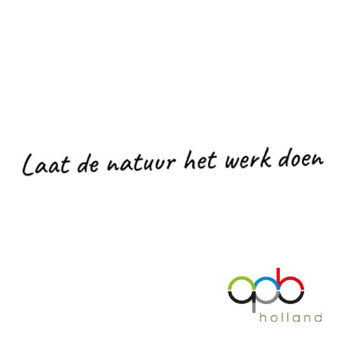 slogan APB: Laat de natuur het werk doen.