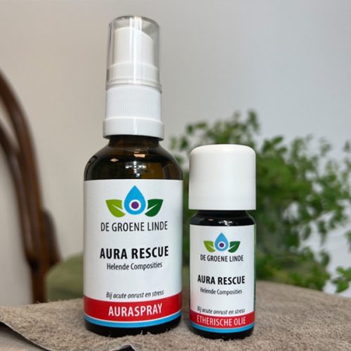 De Groene Linde Aura Rescue Auraspray – natuurzuivere geurfrequentie voor rust en energetisch herstel