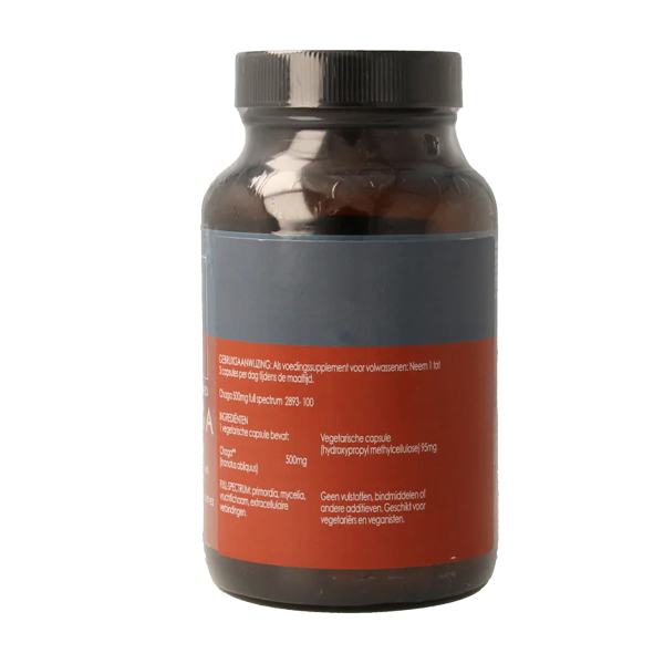 Terranova Chaga 500 mg – biologisch full-spectrum chaga-paddenstoelenpreparaat
