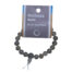 Agaat powerbead edelstenen armband met 8 mm kralen op elastiek inclusief displaykaartje