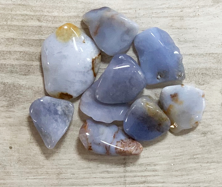 Chalcedoon trommelstenen 50g