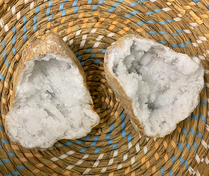 Bergkristal Geode per paar