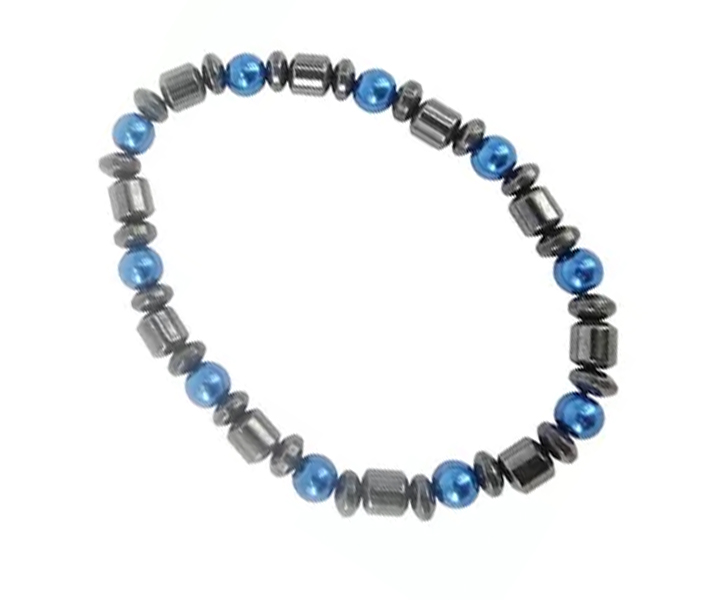 Magneetarmband 6 mm blauw