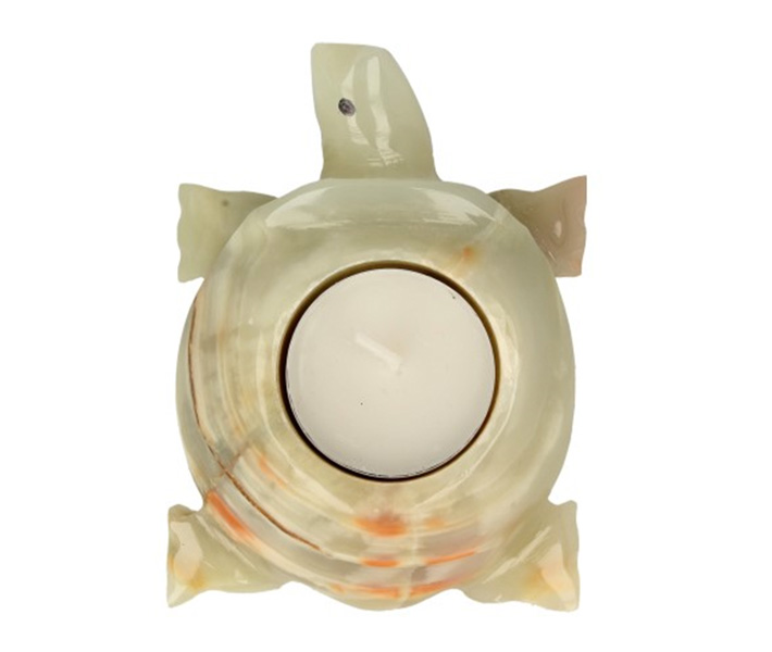 Schildpad half edelsteen (rood) Aragoniet