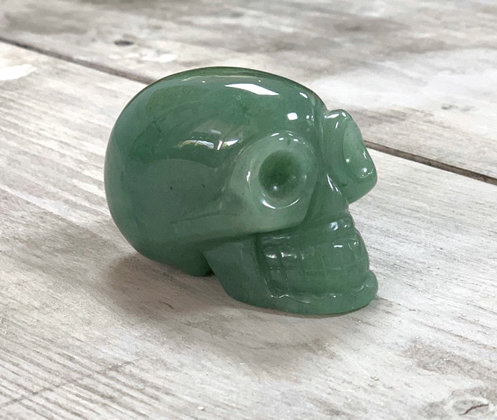 Aventurijn schedel traveler