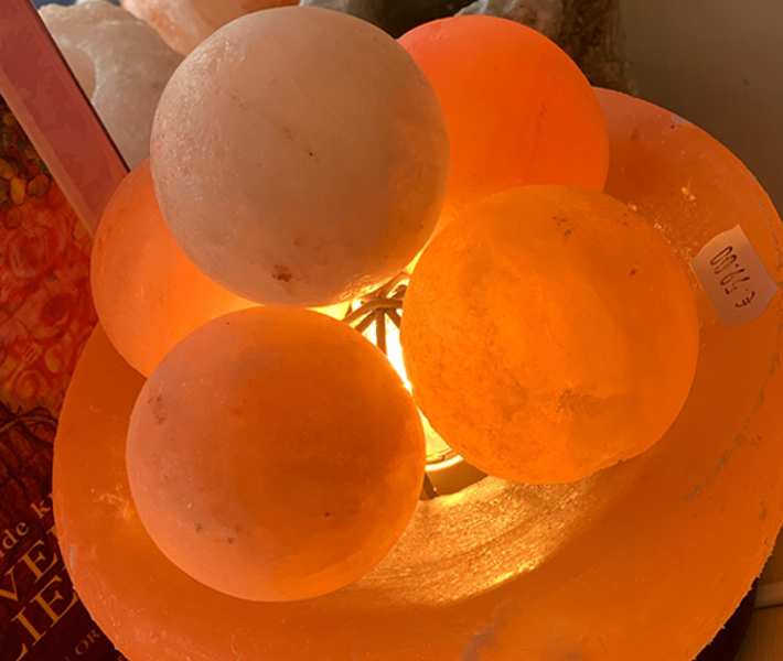 Zoutsteen Vuurkorf met bollen