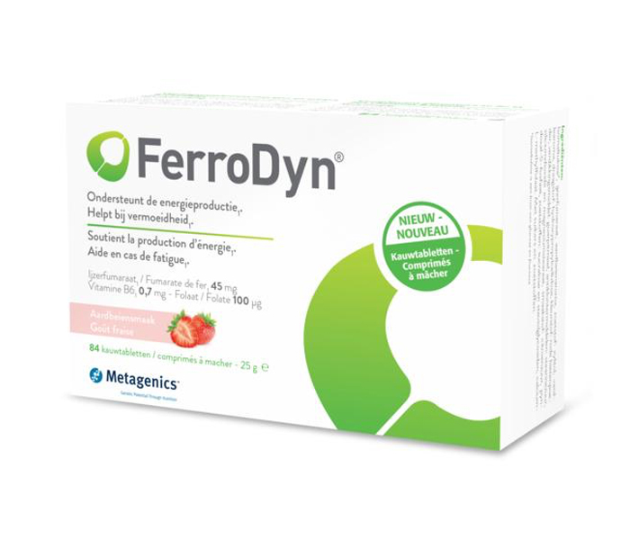 Metagenics Ferrodyn 84 kauwtabetten