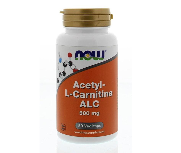 NOW Acetyl-L-carnitine 500mg, 50 caps