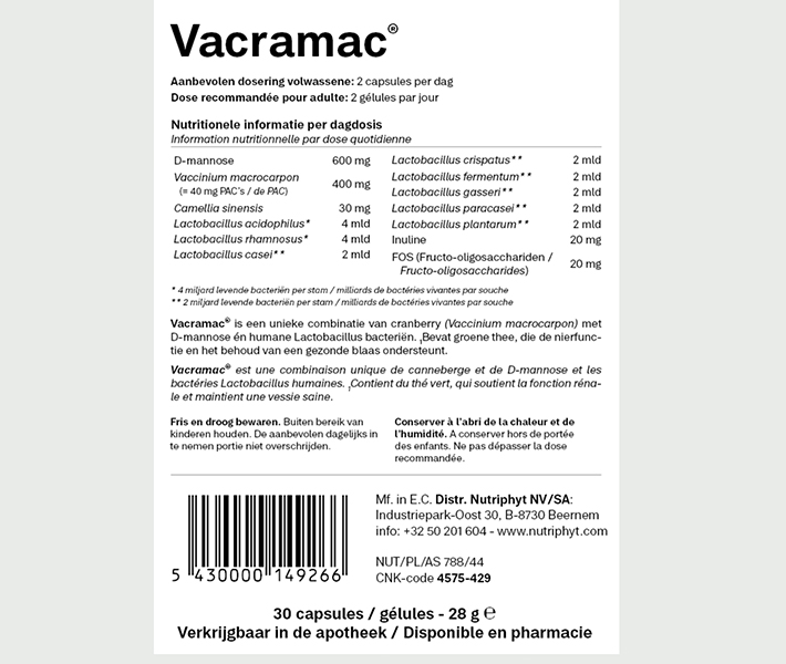 Nutriphyt Vacramac 90c