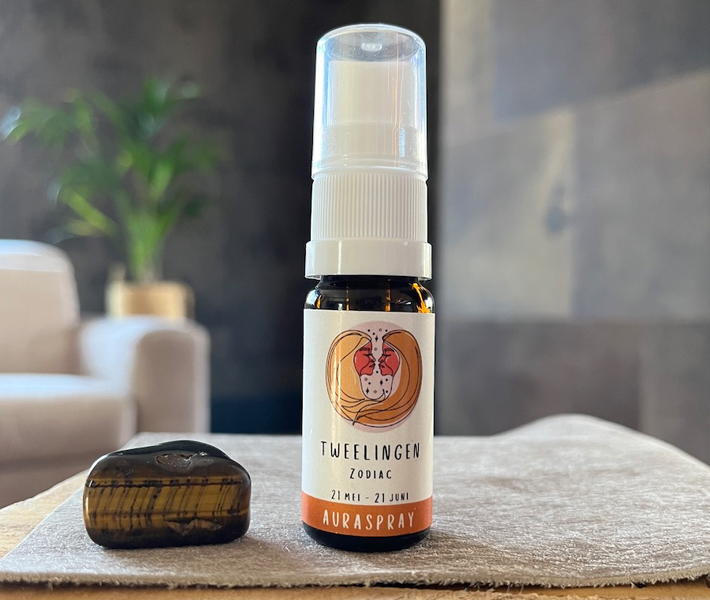 Tweeling Tijgeroog en Auraspray