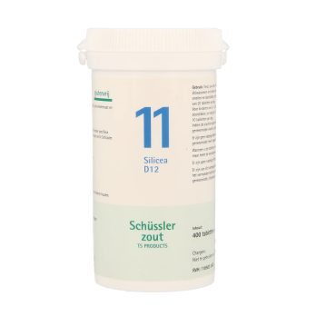 Pfluger Silicea 11 D12 Schussler celzout homeopathisch geneesmiddel 400 tabletten lactose