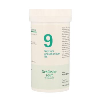 Pfluger Natrium Phosphoricum 9 D6 Schussler celzout homeopathisch geneesmiddel 250mg tabletten lactose calciumbehenaat aardappelzetmeel