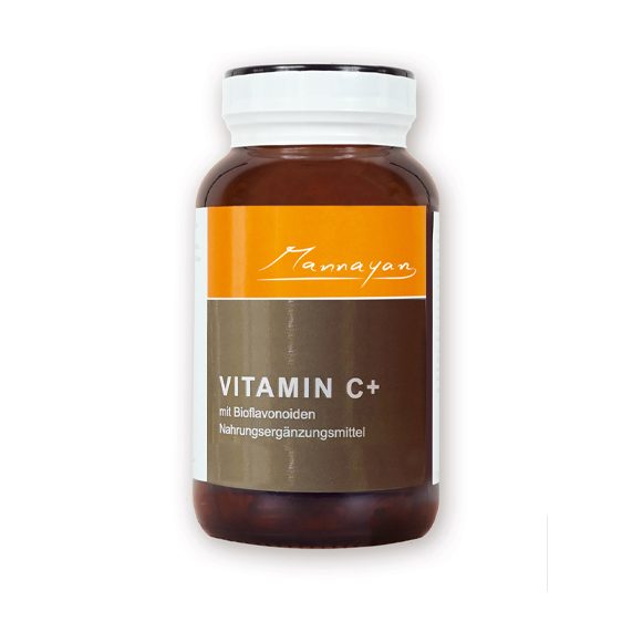 Mannayan Vitamine C+ 60 tabletten - 600mg vitamine C citruspulp bioflavonoiden hesperidine naringine vegan glutenvrij candida-vrij