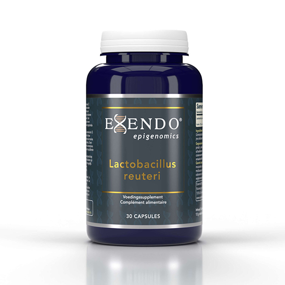 Lactobacillus reuteri met inuline – 30 capsules – probioticum met 15 miljard CFU en maagzuurbestendige coating van Exendo Epigenomics