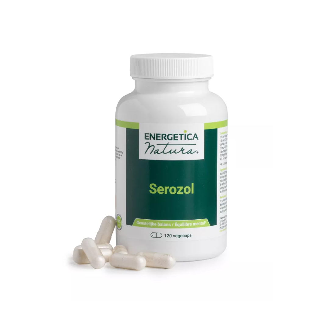 Energetica Natura Serozol 120 vegicaps – 5-HTP uit Griffonia, Affron saffraan, L-theanine, inositol en vitamine B6 in plantaardige capsule