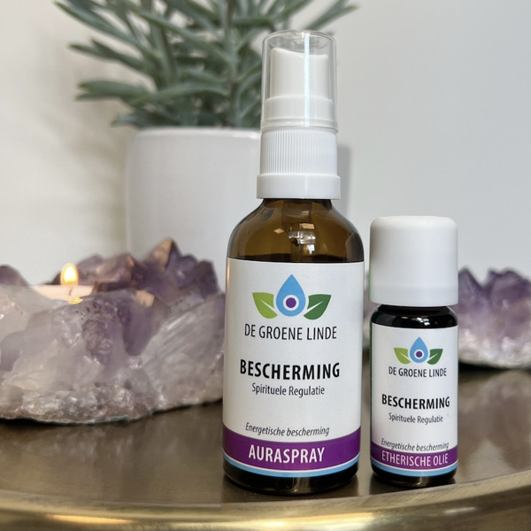 Flesje 50 ml De Groene Linde Auraspray Bescherming Spirituele regulatie
