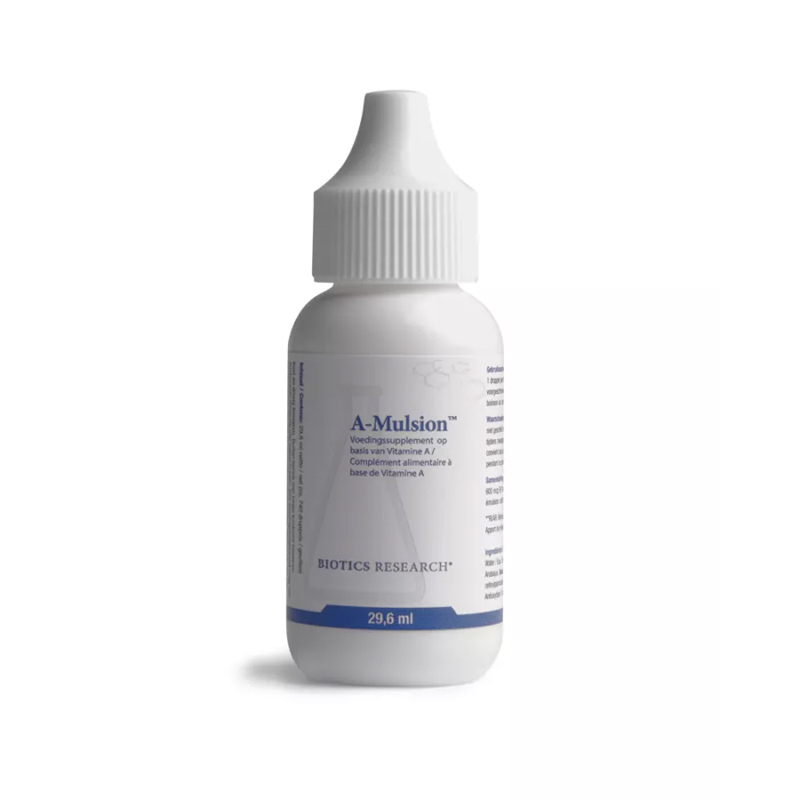 Biotics A-Mulsion vitamine A druppels 29,6 ml – geëmulgeerde vitamine A met actiVmulsion technologie van Biotics Research