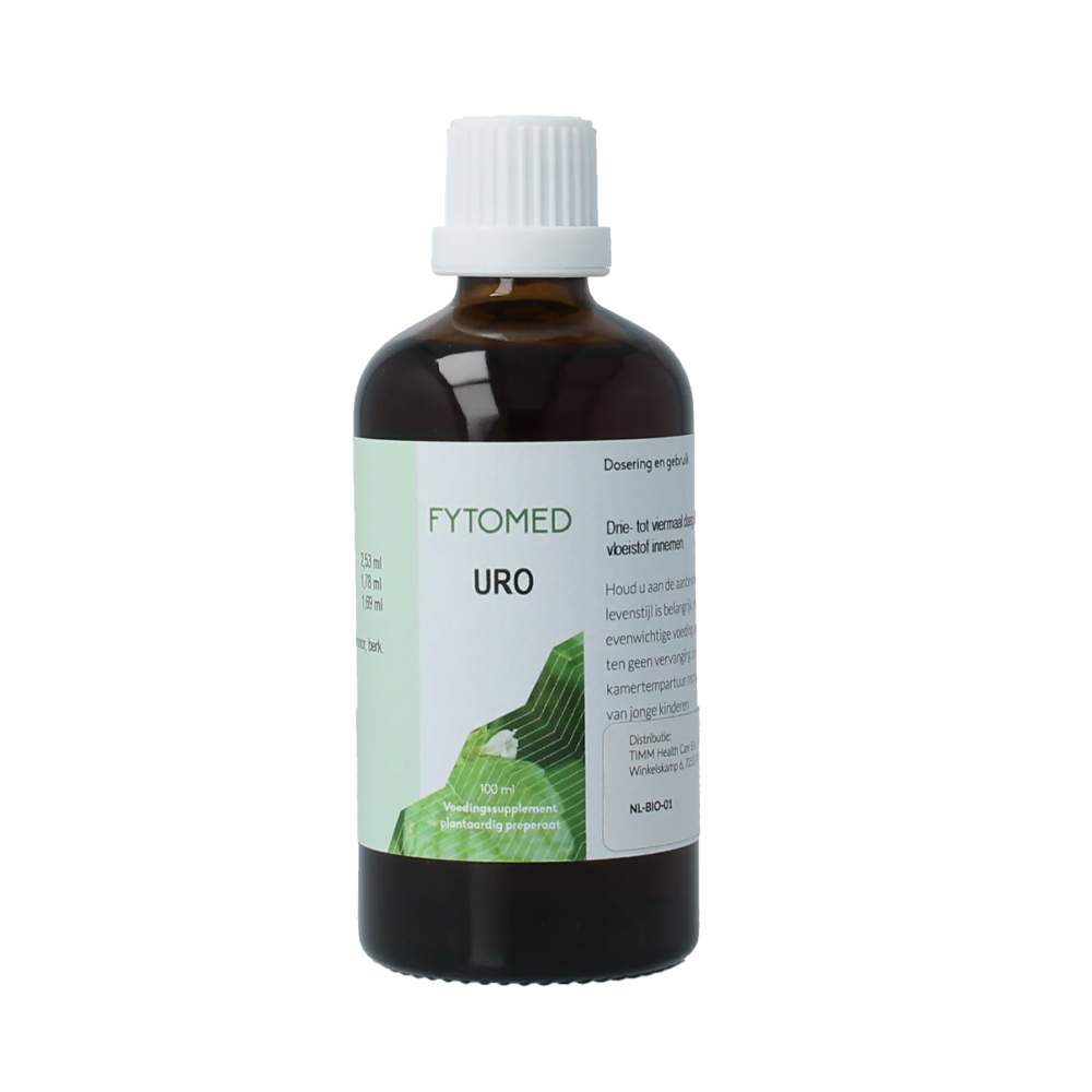 Fytomed Uro bio 100 ml - biologisch complex guldenroede Solidago kattensnor Orthosiphon berk Betula bio-ethanol 28 vol% druppels