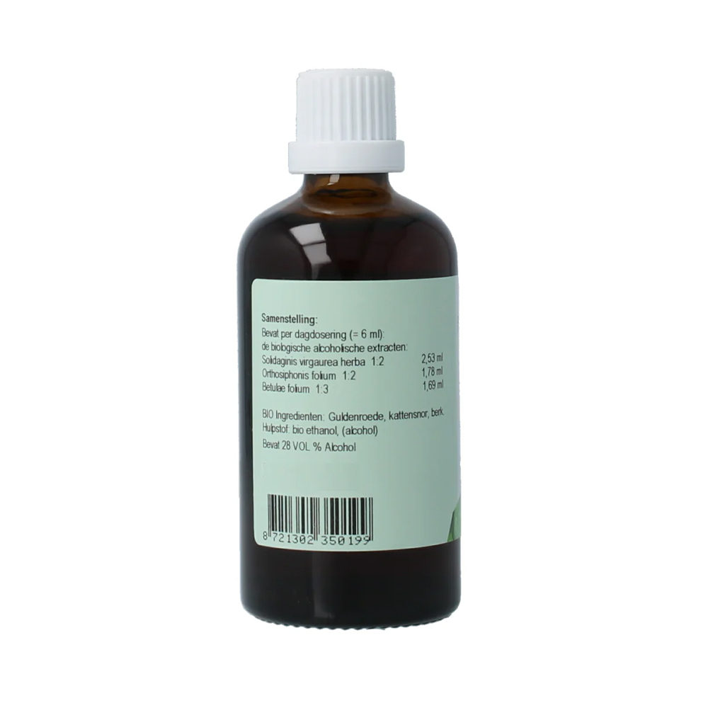 Fytomed Uro bio 100 ml - biologisch complex guldenroede Solidago kattensnor Orthosiphon berk Betula bio-ethanol 28 vol% druppels