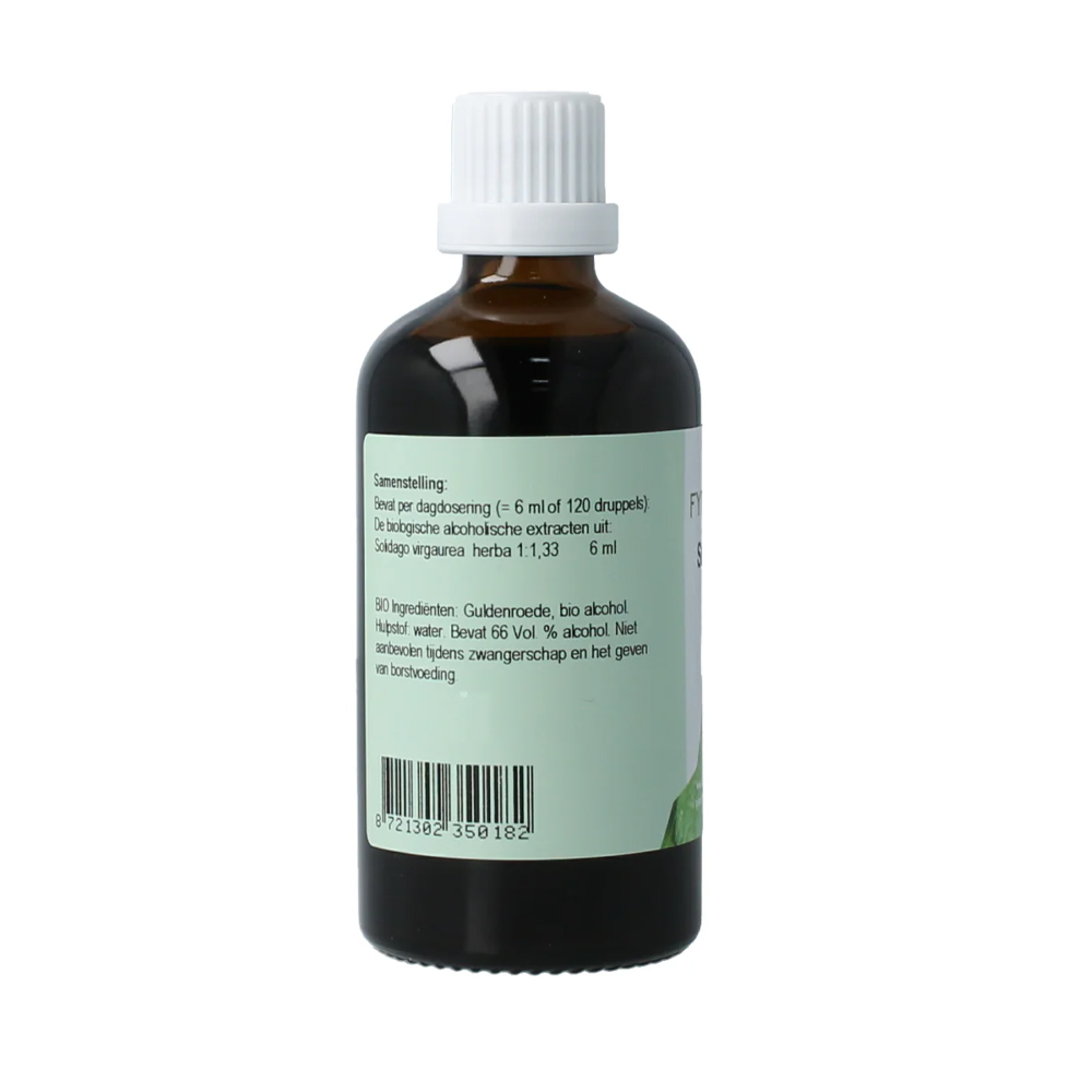Fytomed Solidago bio Guldenroede tinctuur - biologisch Solidago virgaurea herba 1:1,33 alcohol 65,8 vol% druppels Handelshuis Bouwman