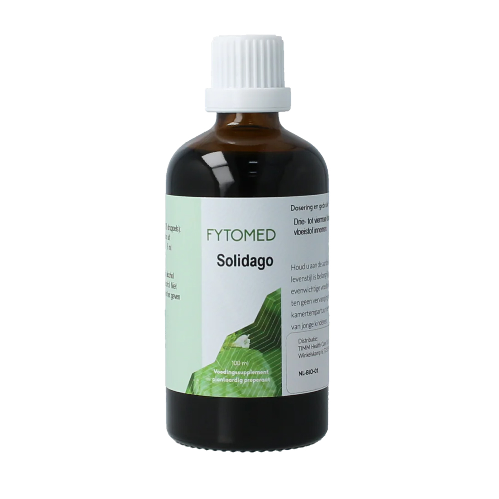 Fytomed Solidago bio Guldenroede tinctuur - biologisch Solidago virgaurea herba 1:1,33 alcohol 65,8 vol% druppels Handelshuis Bouwman