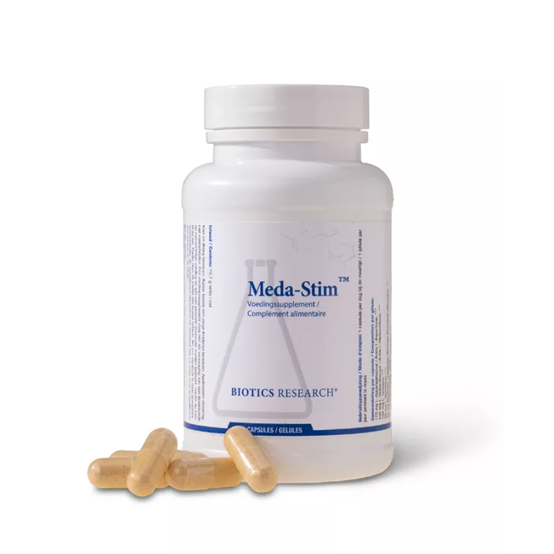 Biotics Meda-Stim 100 capsules – schildkliercomplex met jodium, selenium, L-tyrosine, salie en glaskruid van Biotics Research