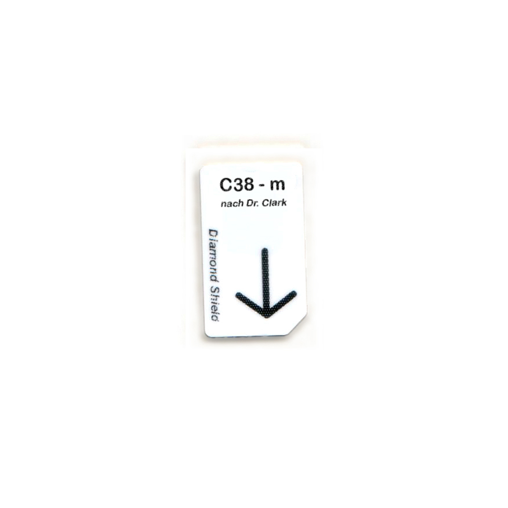 Chipkaart Dr. Clark C38 Longontsteking voor Diamond Shield Zapper – 1:29 uur Clark-frequenties fabrikantbenamingen, aarding na gebruik