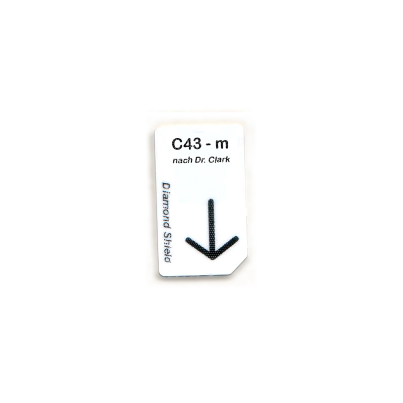Chipkaart Dr. Clark C43 Oorpijn Oorontsteking Meniere voor Diamond Shield Zapper – 1:27 uur Clark-frequenties fabrikantbenamingen, aarding na gebruik