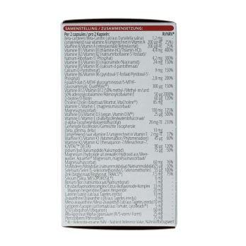 Vitals Elke Dag 50+ – complete multivitamine voor vijftigplussers met biologisch actieve B-vitaminen, vitamine D3, K2, Q10, luteïne en zeaxanthine in plantaardige capsules, 60 capsules van Vitals BV