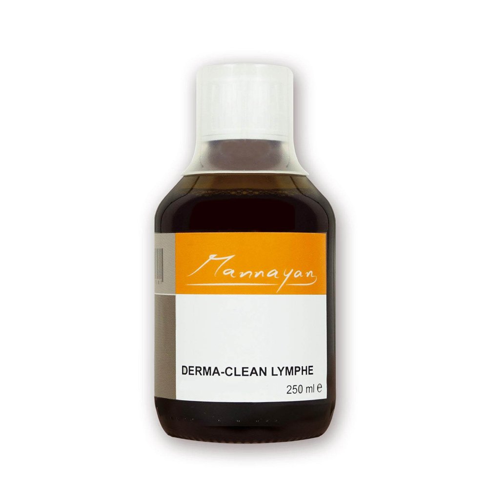 Mannayan Derma-Clean Lymph 250 ml - kruidentinctuur sparrentakken olijfbladeren cranberrybladeren gefermenteerd speltdestillaat vegan glutenvrij