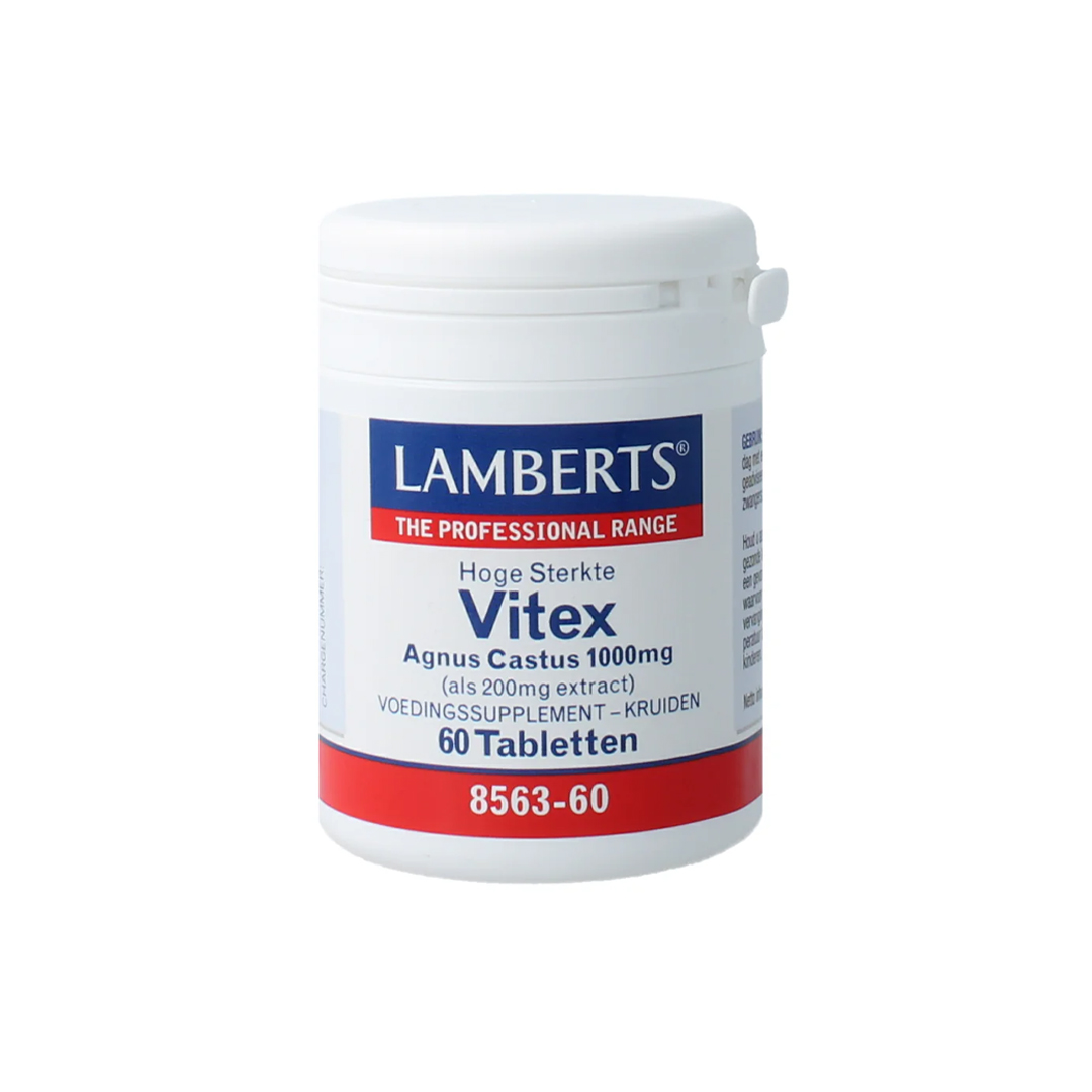 Lamberts Vitex Agnus Castus Monnikspeper 60 tabletten – 200 mg 5:1 extract gelijkwaardig aan 1000 mg, veganistisch, natuurlijke kleurstoffen
