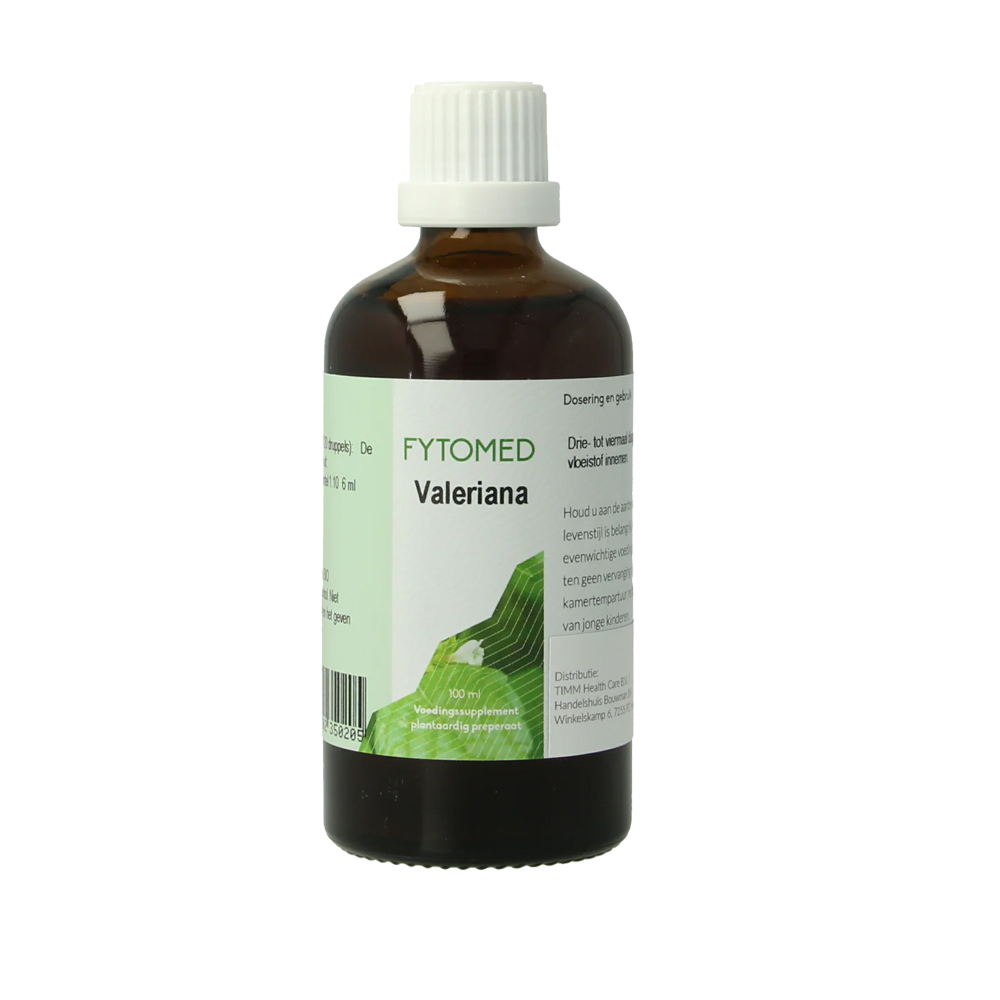 Fytomed Valeriana bio 100 ml - biologische valeriaan wortel Valeriana officinalis 1:10 tinctuur 70 vol% alcohol druppels