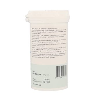 Pfluger Calcium Phosphoricum 2 D6 Schussler celzout homeopathisch geneesmiddel 400 tabletten 250mg lactose calciumbehenaat aardappelzetmeel