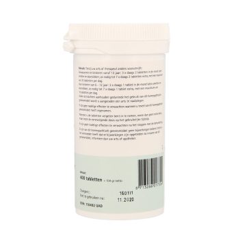 Pfluger Calcium Fluoratum 1 D12 Schussler celzout homeopathisch geneesmiddel 400 tabletten 250mg lactose calciumbehenaat aardappelzetmeel