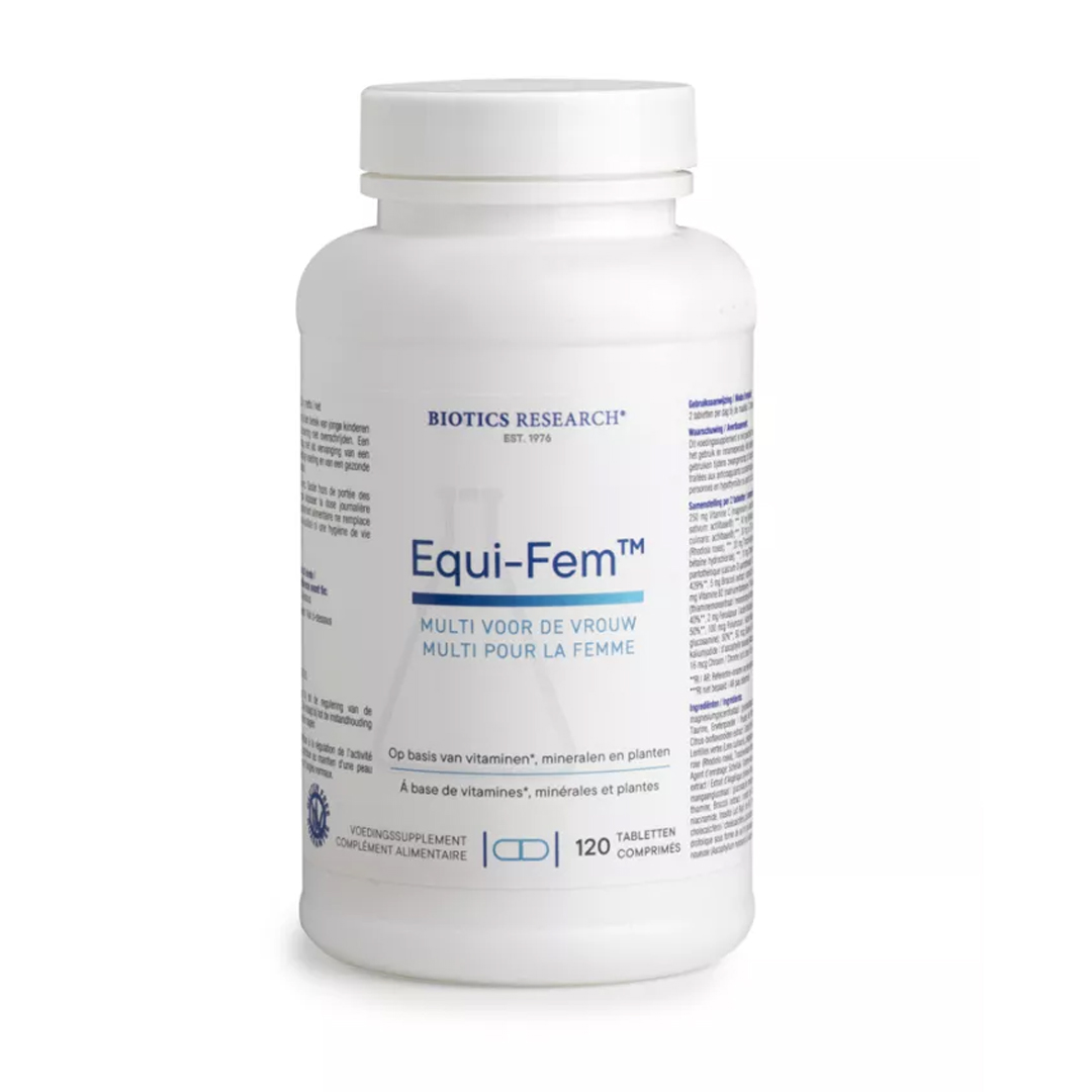 Pot Equi Fem – multivitamine voor vrouwen van alle leeftijden, met vitamines, mineralen en kruiden. Bestseller van Essential by Energetica Natura.