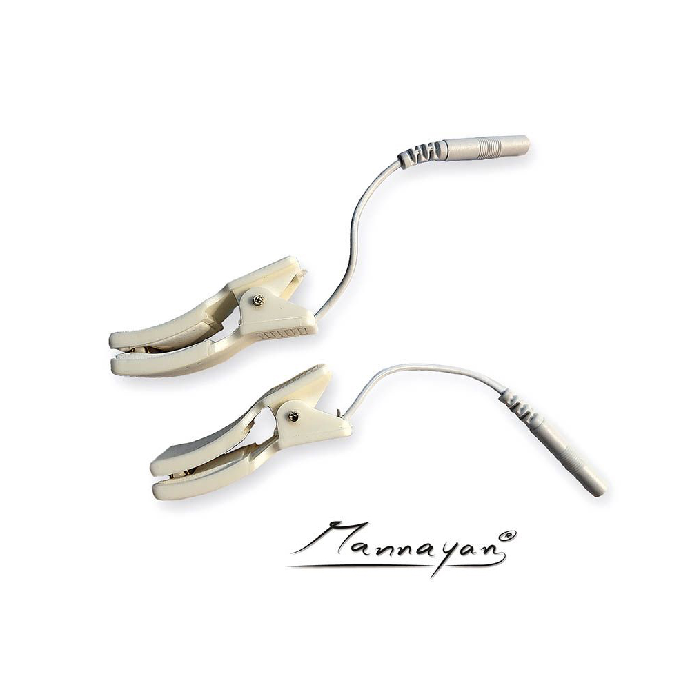 Mannayan Oorclips voor VAG-TCM Nervus Vagus chipkaart en Diamond Shield Zapper – 1 paar herbruikbare oorclips