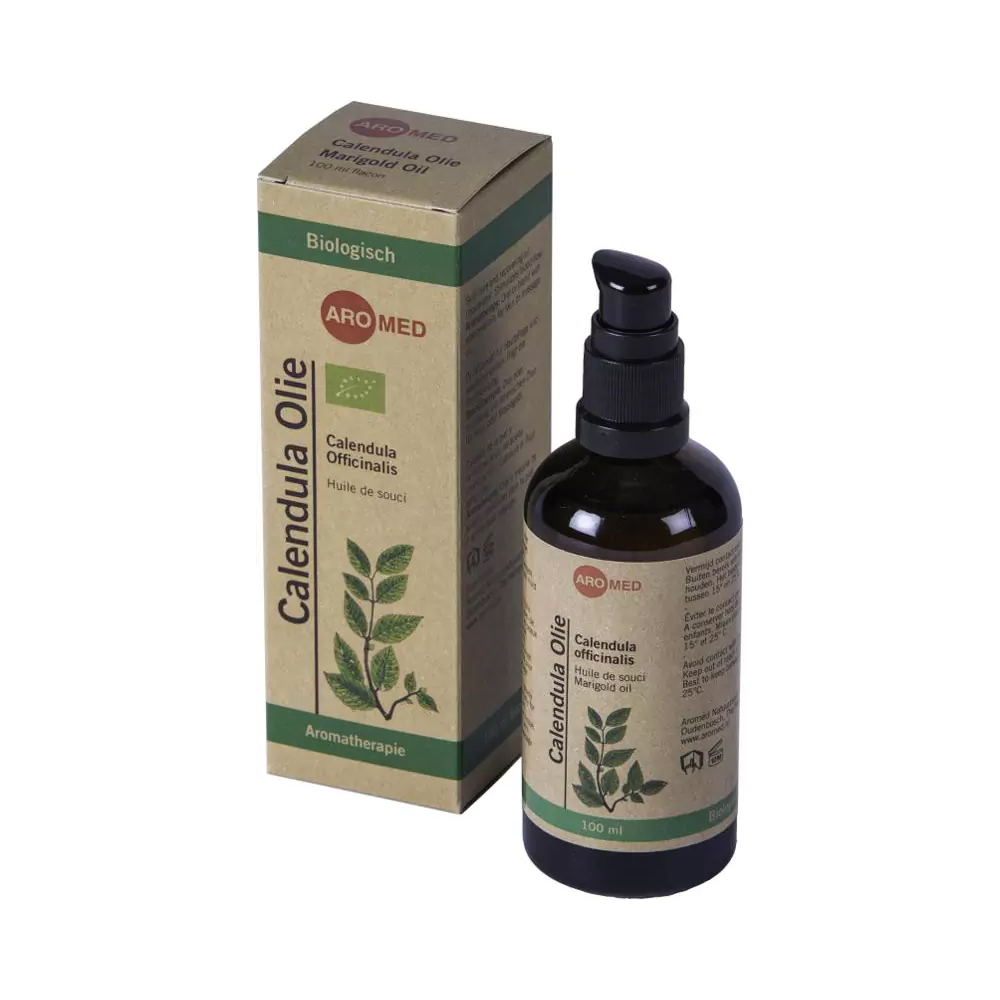 Verpakking doosje en flesje van Aromed Calendula 30 ml