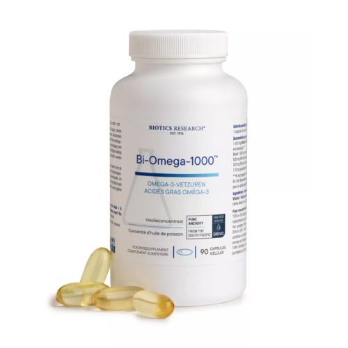 Biotics Bi-Omega 1000 visolie capsules 90 stuks met EPA en DHA uit ansjovis