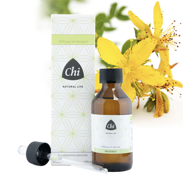 Flesje 100 ml. Biologisch Sint Janskruid maceraat van Chi.