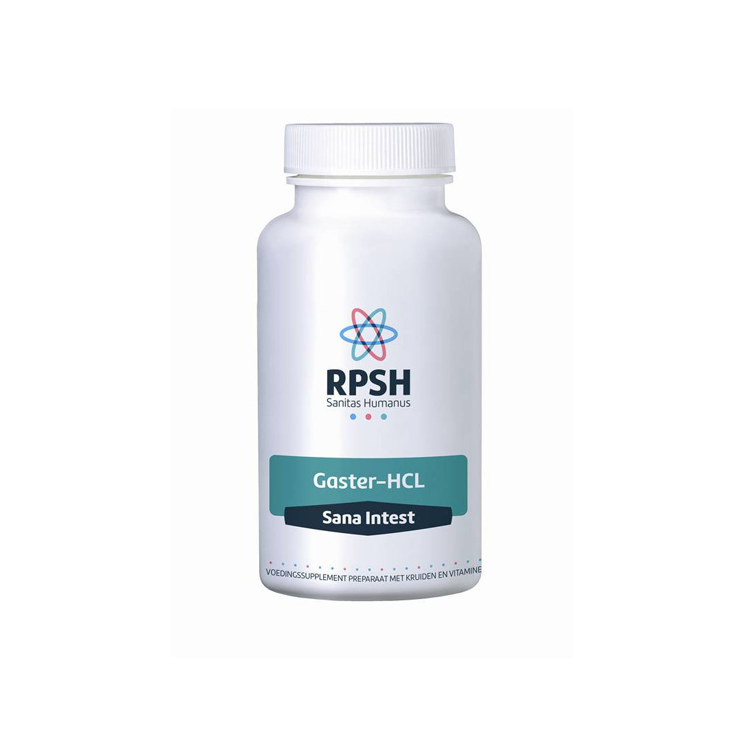 Sana Intest Gaster HCL 120 capsules – betaïne HCl, L-glutamine, ammoniumchloride en pepsine van RPSH Sanitas Humanus